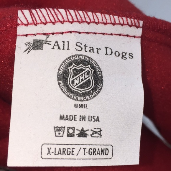 NHL Ottawa Senators Hockey Team Red Dog Fleece Hoodie Sweater Size X-Lar… - Picture 11 of 12